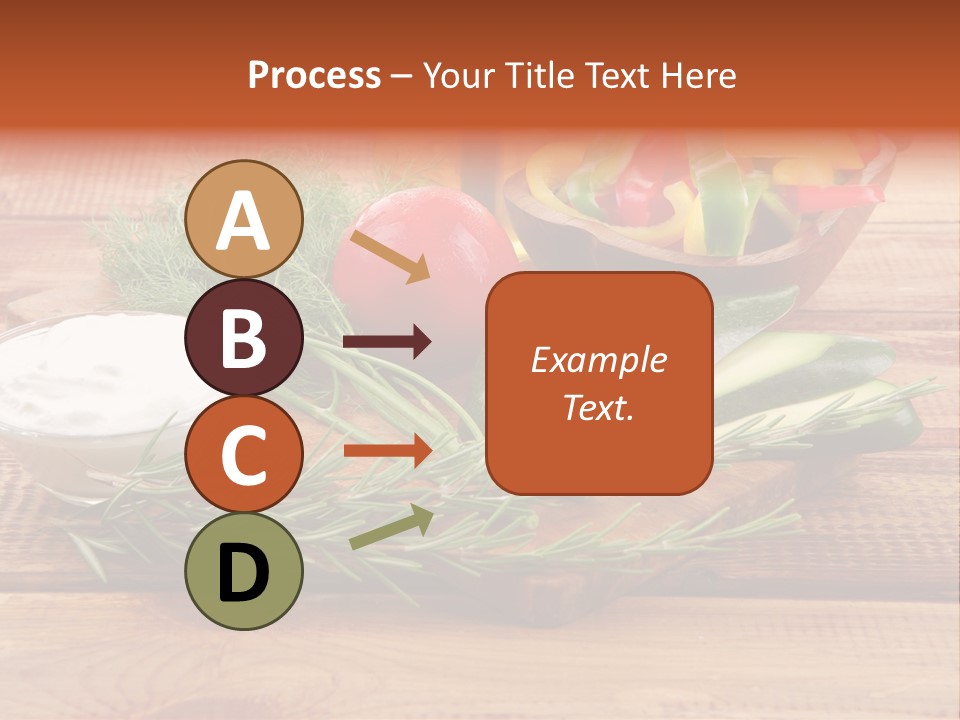 Closeup Garnish Arrangement PowerPoint Template