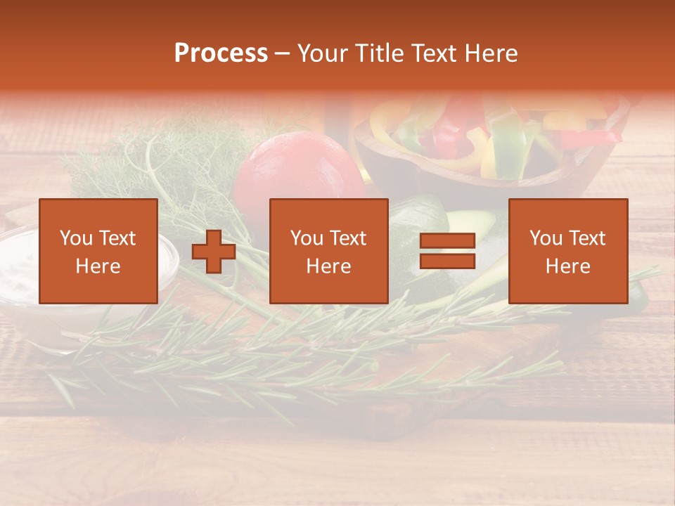 Closeup Garnish Arrangement PowerPoint Template
