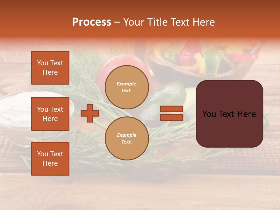 Closeup Garnish Arrangement PowerPoint Template