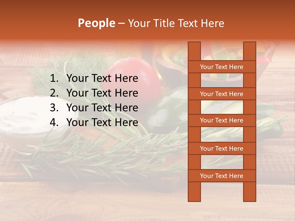 Closeup Garnish Arrangement PowerPoint Template