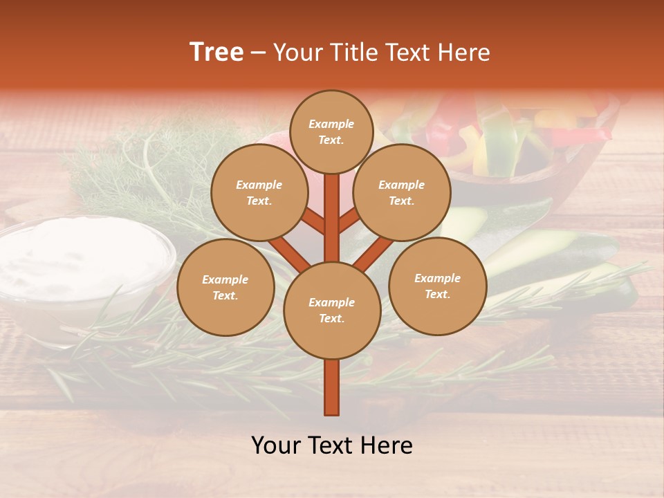 Closeup Garnish Arrangement PowerPoint Template