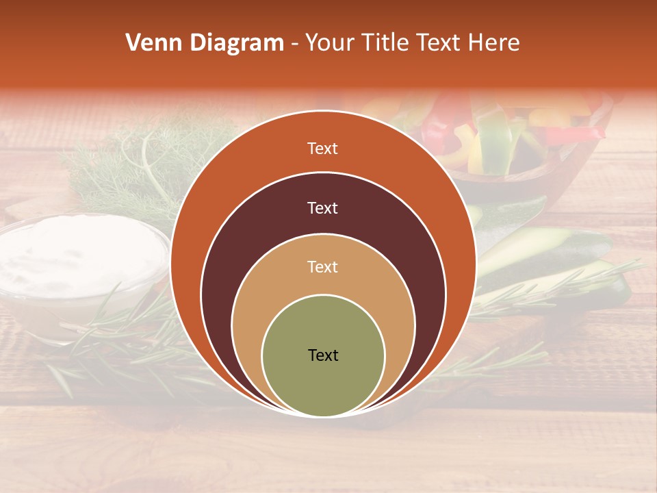 Closeup Garnish Arrangement PowerPoint Template