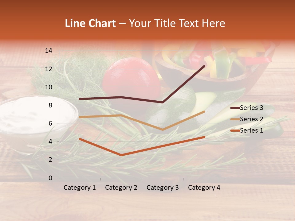 Closeup Garnish Arrangement PowerPoint Template