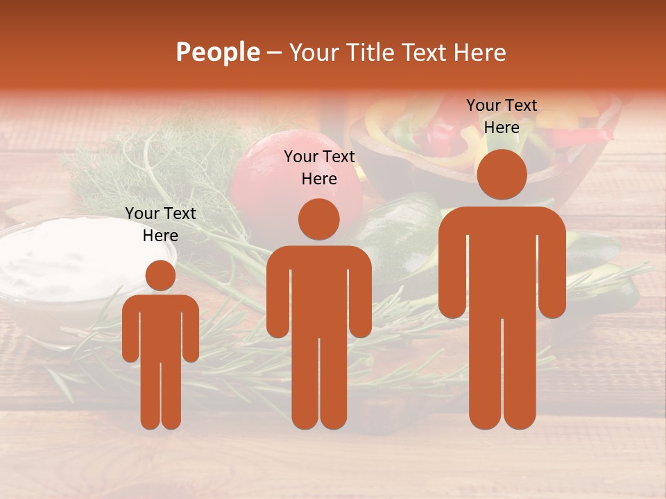 Closeup Garnish Arrangement PowerPoint Template