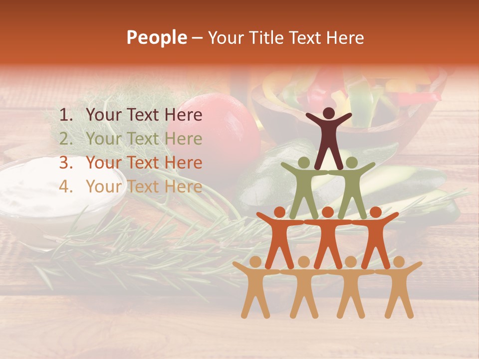 Closeup Garnish Arrangement PowerPoint Template