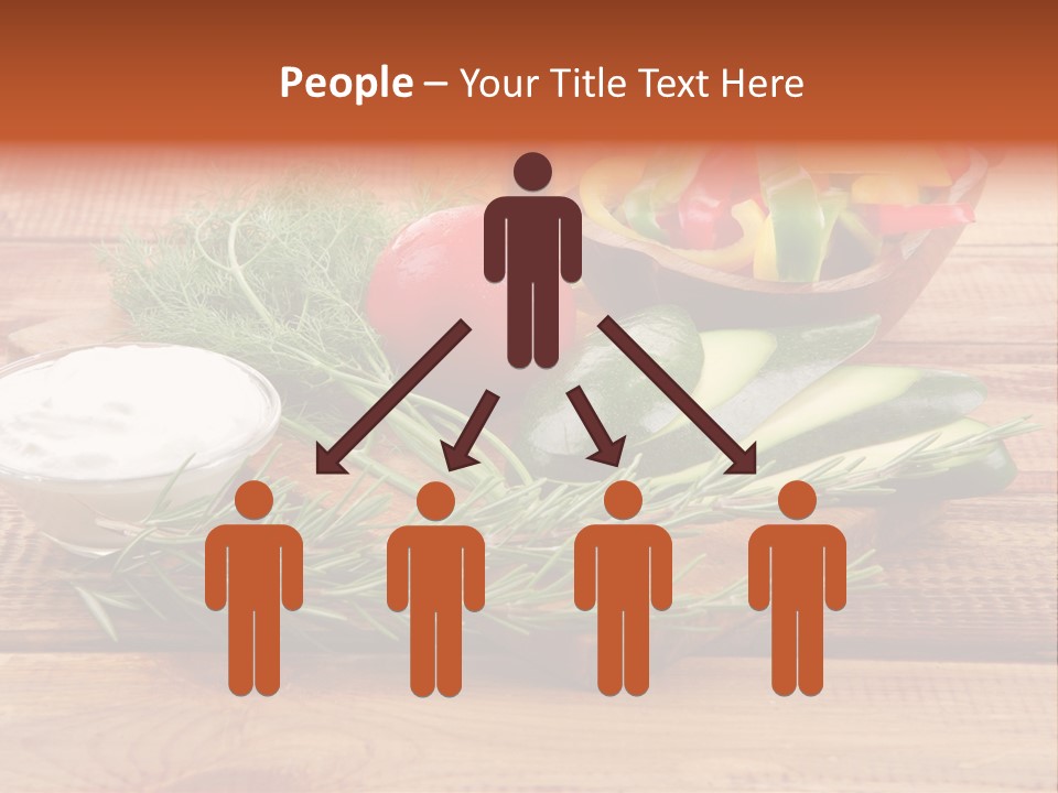 Closeup Garnish Arrangement PowerPoint Template