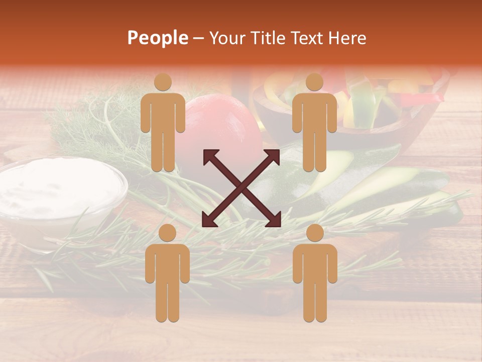 Closeup Garnish Arrangement PowerPoint Template