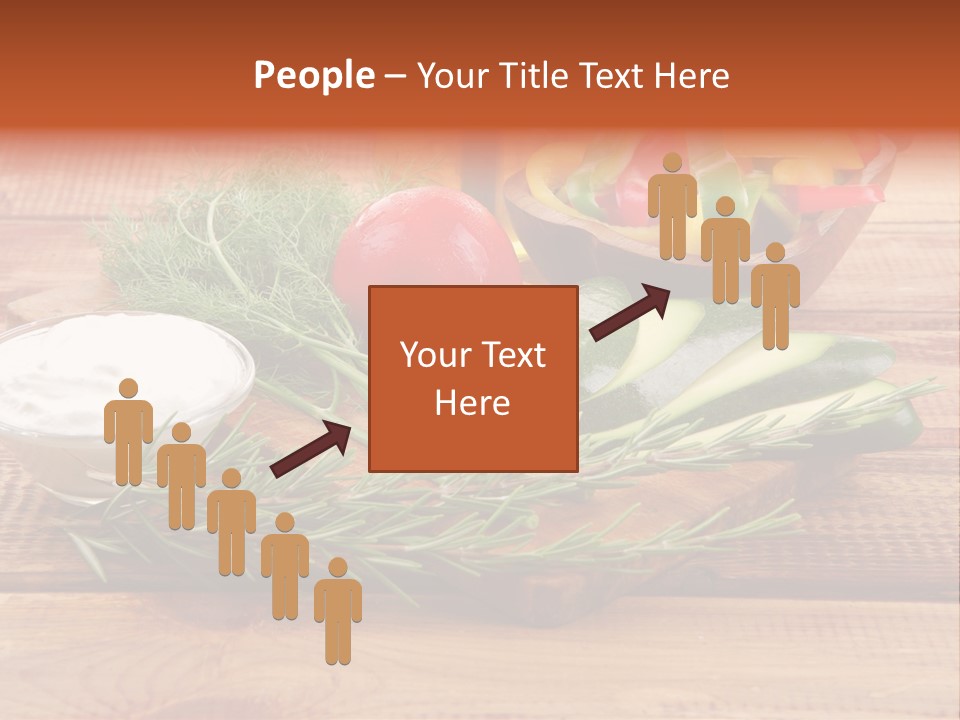 Closeup Garnish Arrangement PowerPoint Template