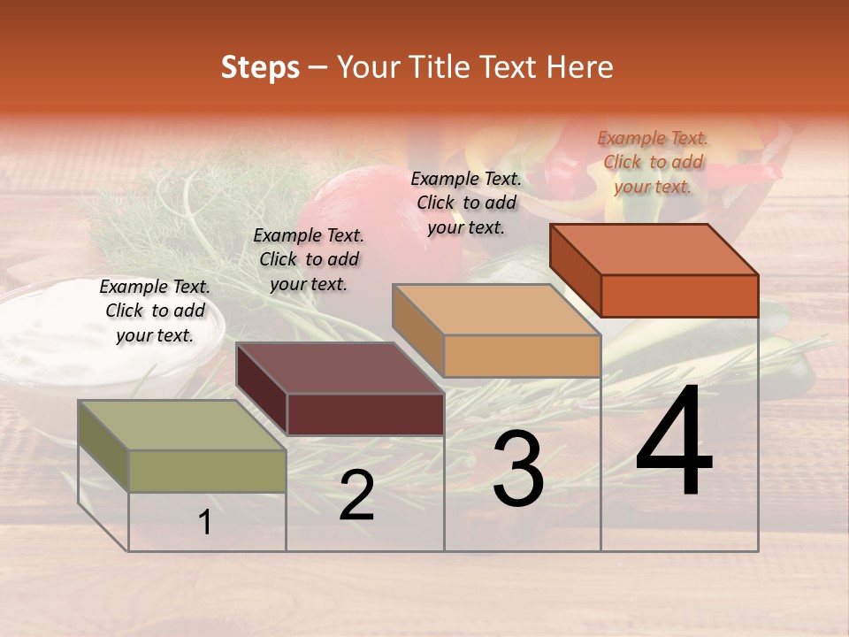 Closeup Garnish Arrangement PowerPoint Template
