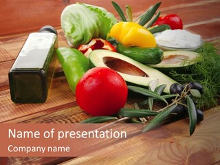 Closeup Color Pepper PowerPoint Template