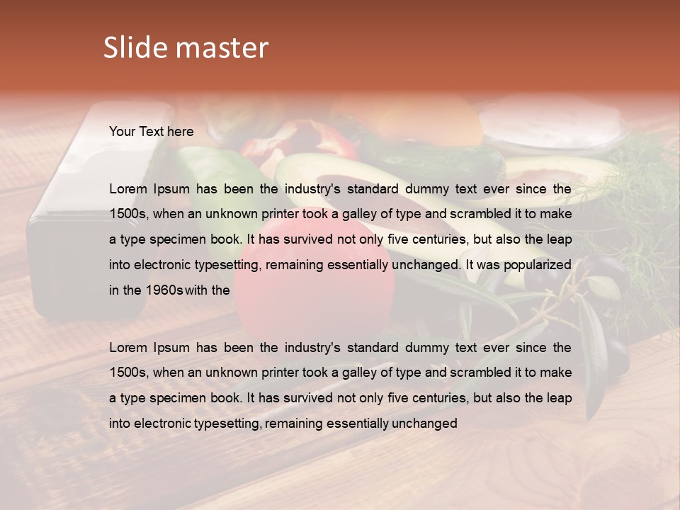 Closeup Color Pepper PowerPoint Template