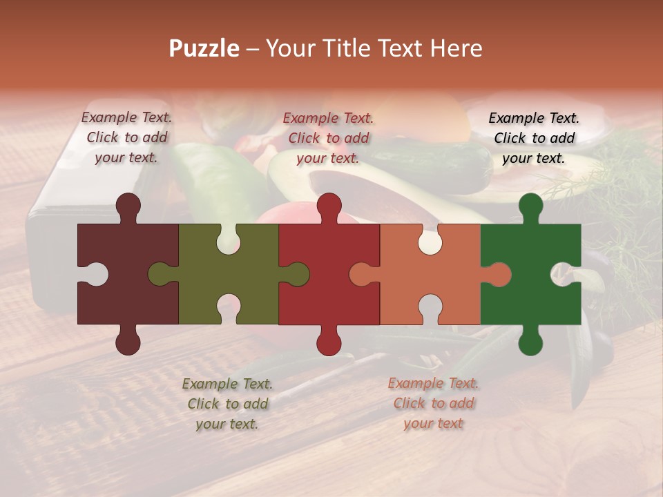 Closeup Color Pepper PowerPoint Template