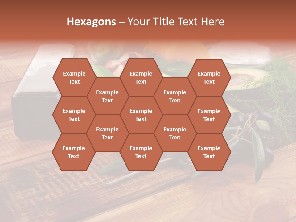 Closeup Color Pepper PowerPoint Template