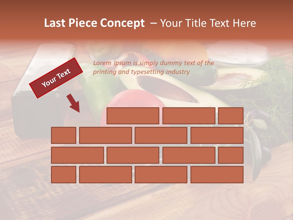 Closeup Color Pepper PowerPoint Template