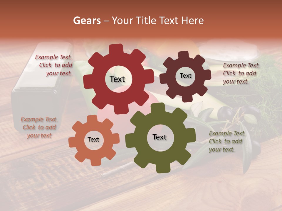 Closeup Color Pepper PowerPoint Template