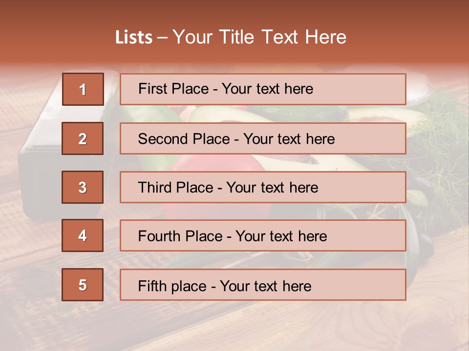 Closeup Color Pepper PowerPoint Template