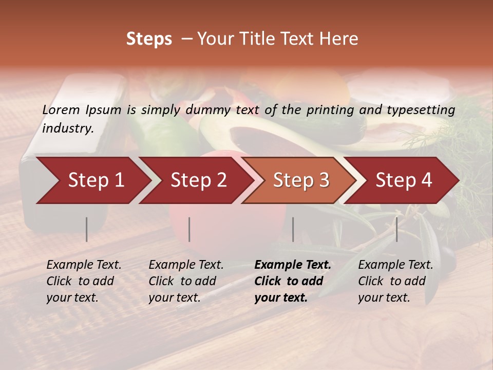Closeup Color Pepper PowerPoint Template
