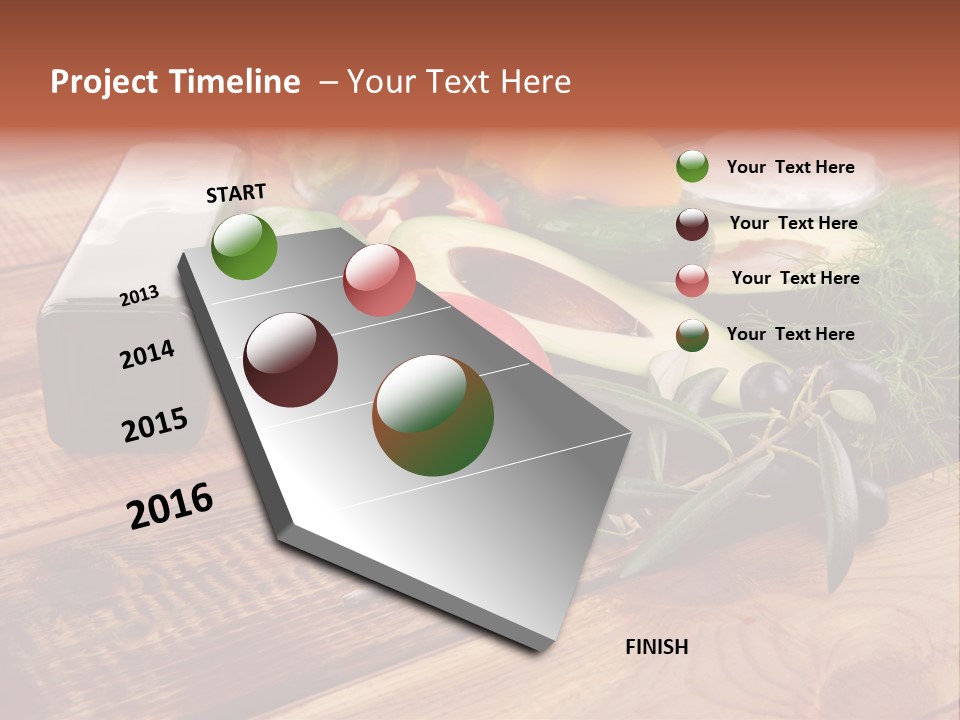 Closeup Color Pepper PowerPoint Template