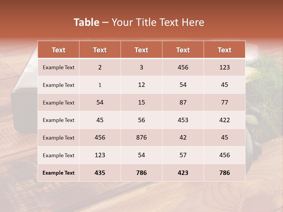 Closeup Color Pepper PowerPoint Template