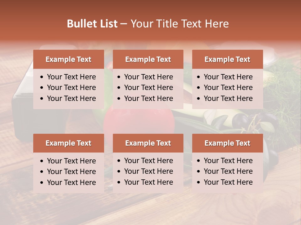 Closeup Color Pepper PowerPoint Template