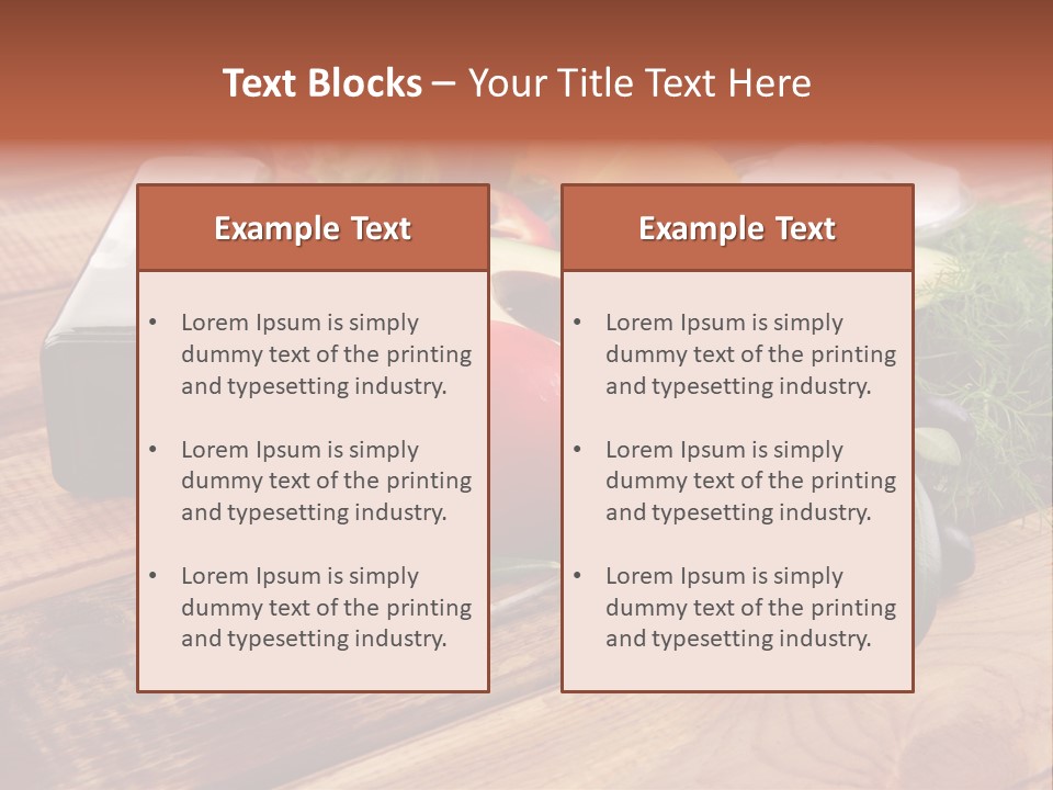 Closeup Color Pepper PowerPoint Template