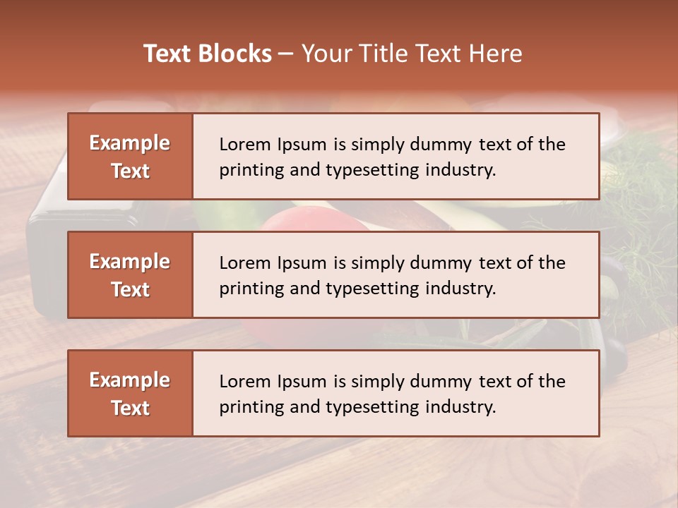 Closeup Color Pepper PowerPoint Template