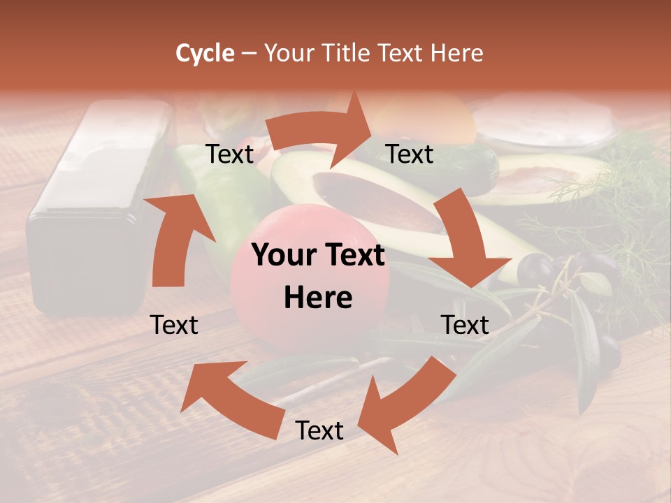 Closeup Color Pepper PowerPoint Template