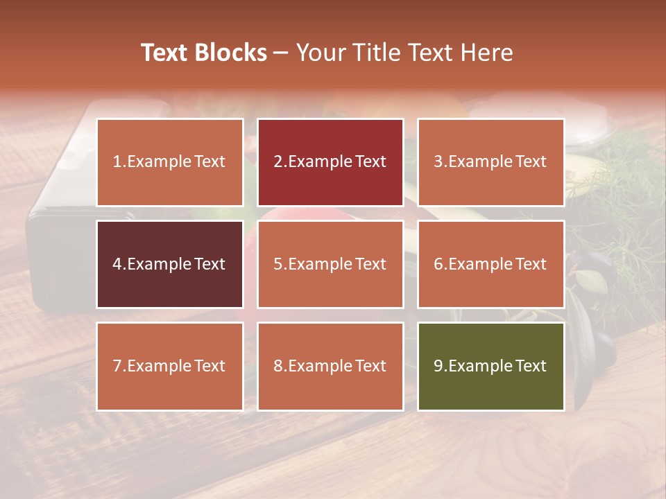 Closeup Color Pepper PowerPoint Template