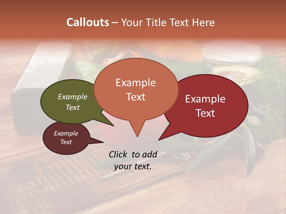 Closeup Color Pepper PowerPoint Template