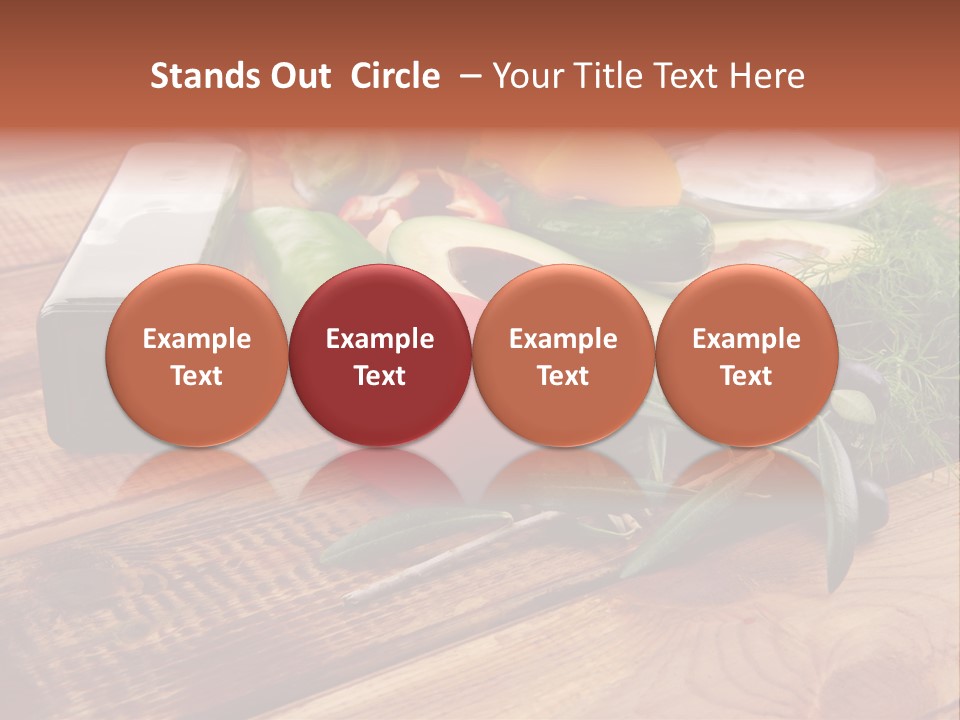 Closeup Color Pepper PowerPoint Template