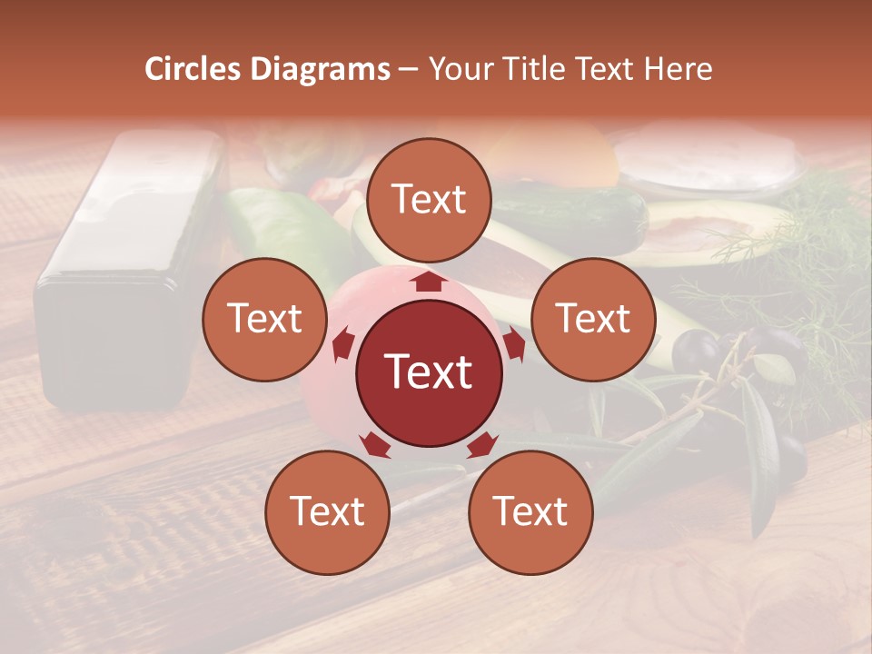 Closeup Color Pepper PowerPoint Template