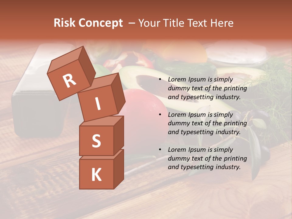 Closeup Color Pepper PowerPoint Template