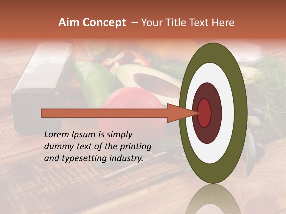 Closeup Color Pepper PowerPoint Template