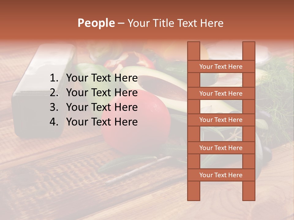 Closeup Color Pepper PowerPoint Template