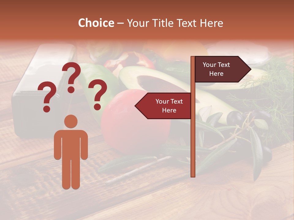 Closeup Color Pepper PowerPoint Template