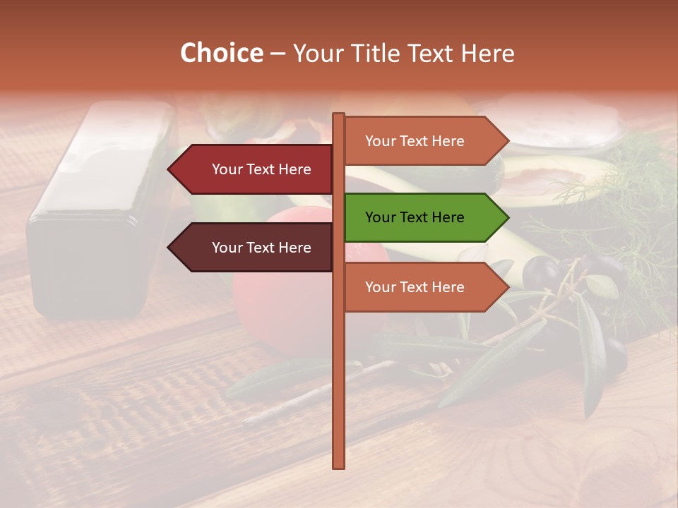 Closeup Color Pepper PowerPoint Template