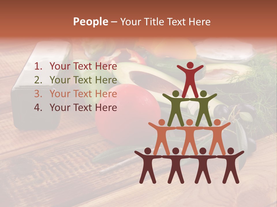Closeup Color Pepper PowerPoint Template