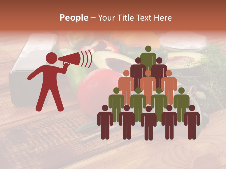 Closeup Color Pepper PowerPoint Template