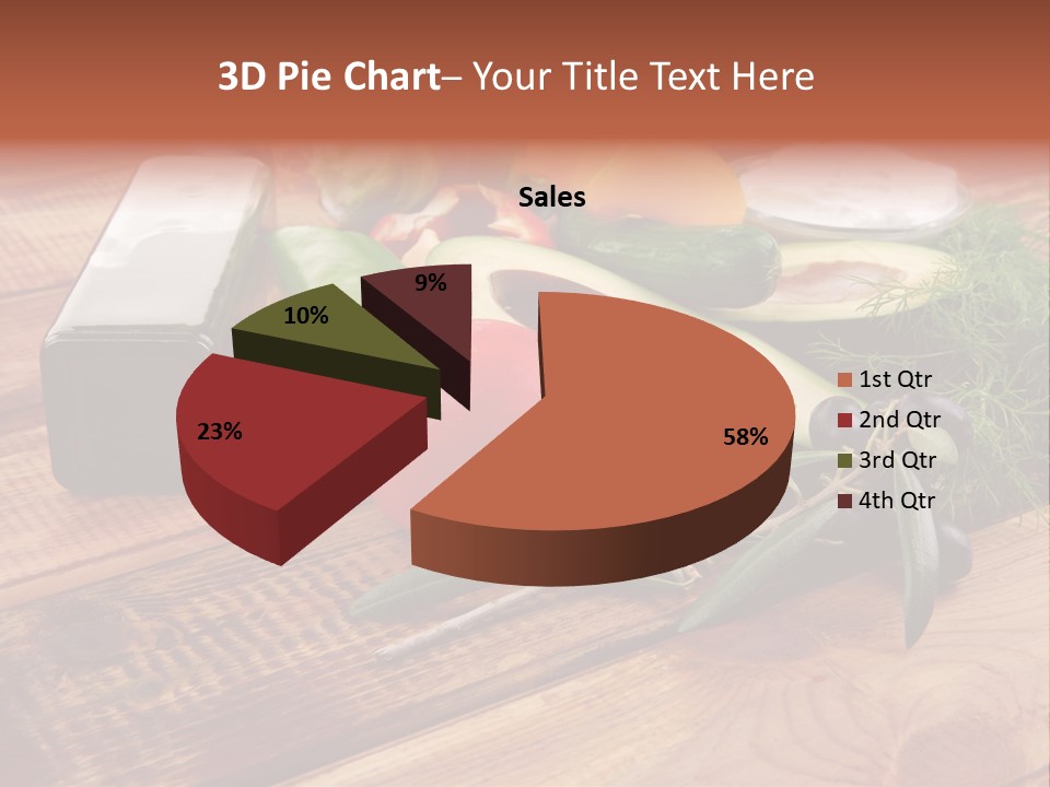 Closeup Color Pepper PowerPoint Template