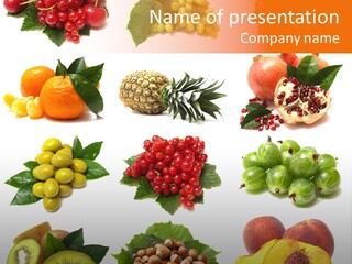 Psd Fruit PowerPoint Template