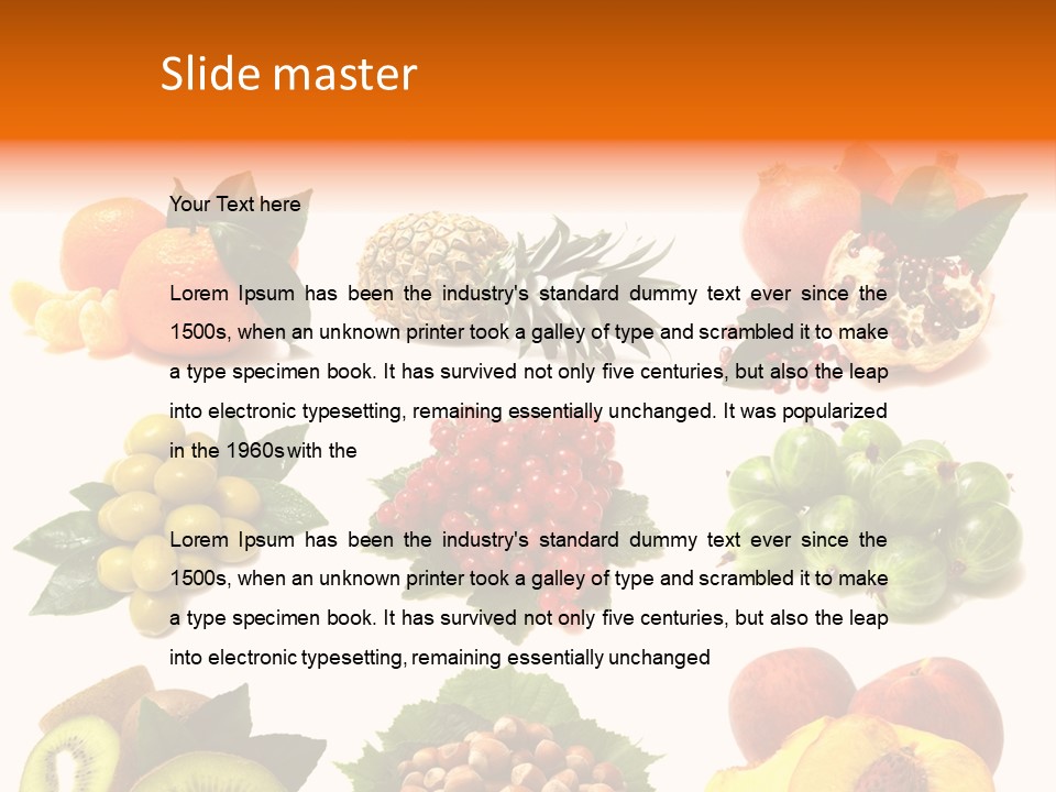 Psd Fruit PowerPoint Template
