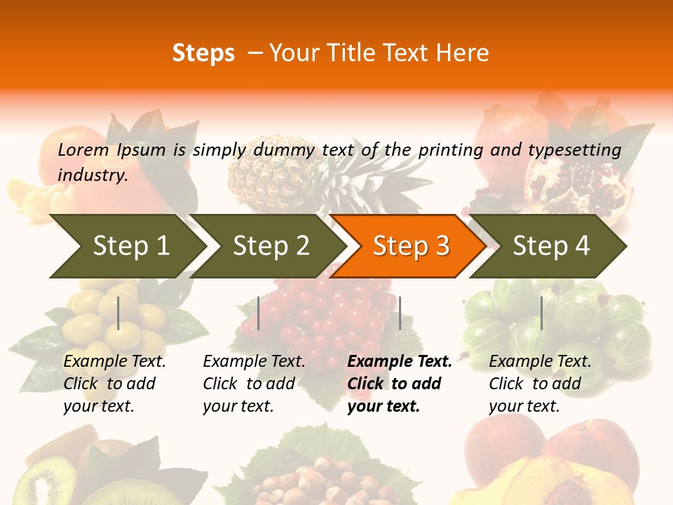 Psd Fruit PowerPoint Template