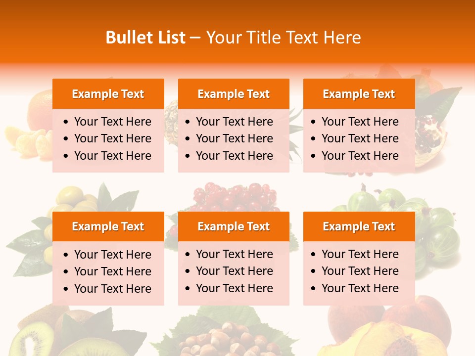 Psd Fruit PowerPoint Template