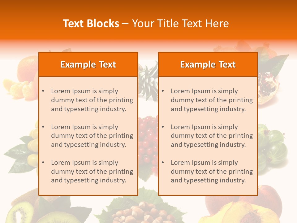 Psd Fruit PowerPoint Template