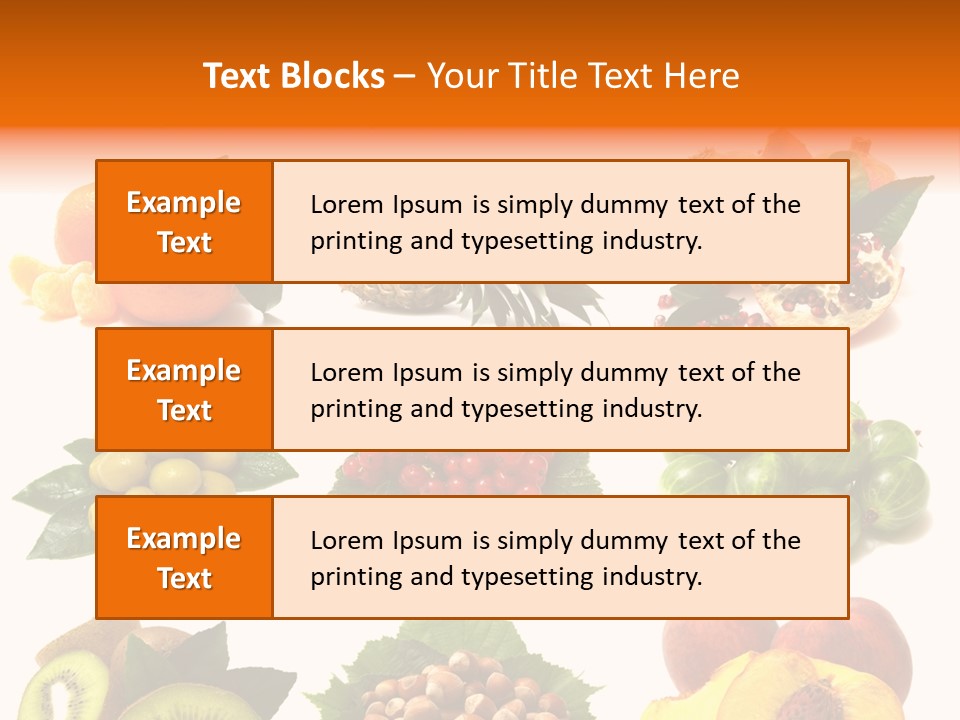 Psd Fruit PowerPoint Template