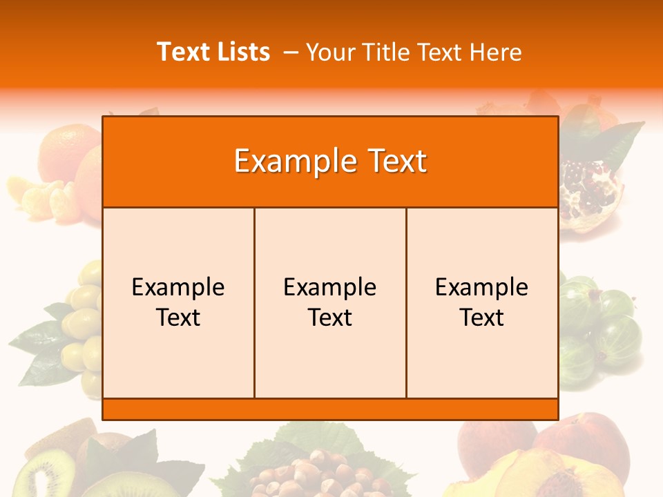 Psd Fruit PowerPoint Template