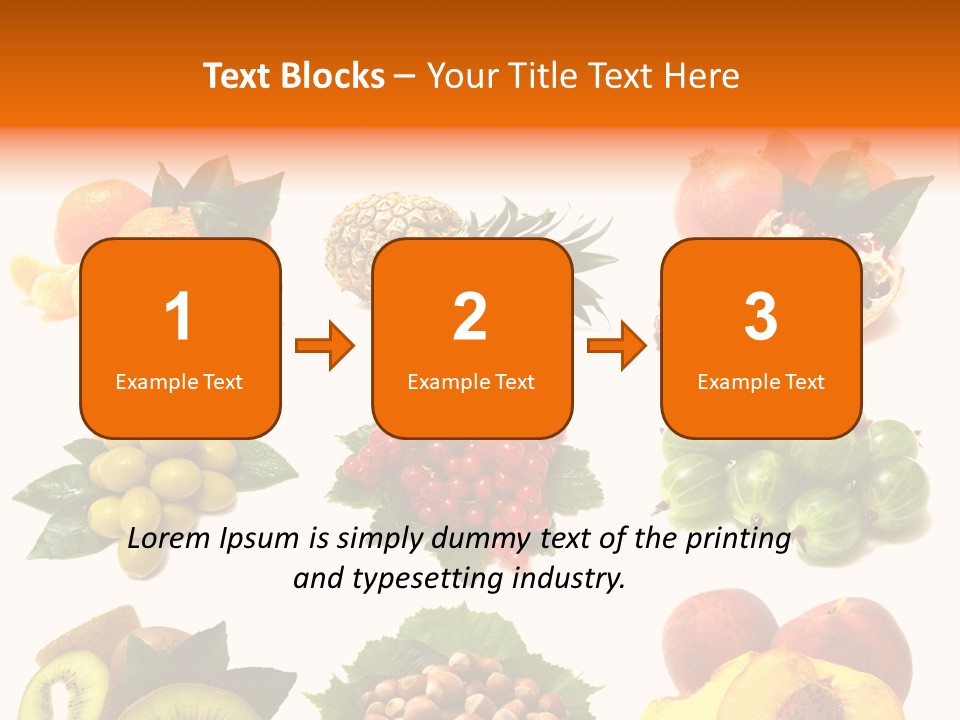 Psd Fruit PowerPoint Template