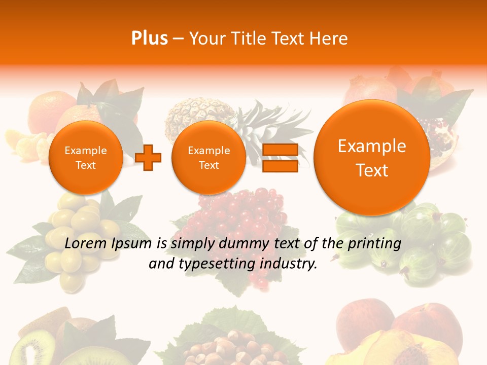 Psd Fruit PowerPoint Template