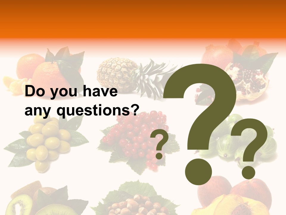 Psd Fruit PowerPoint Template