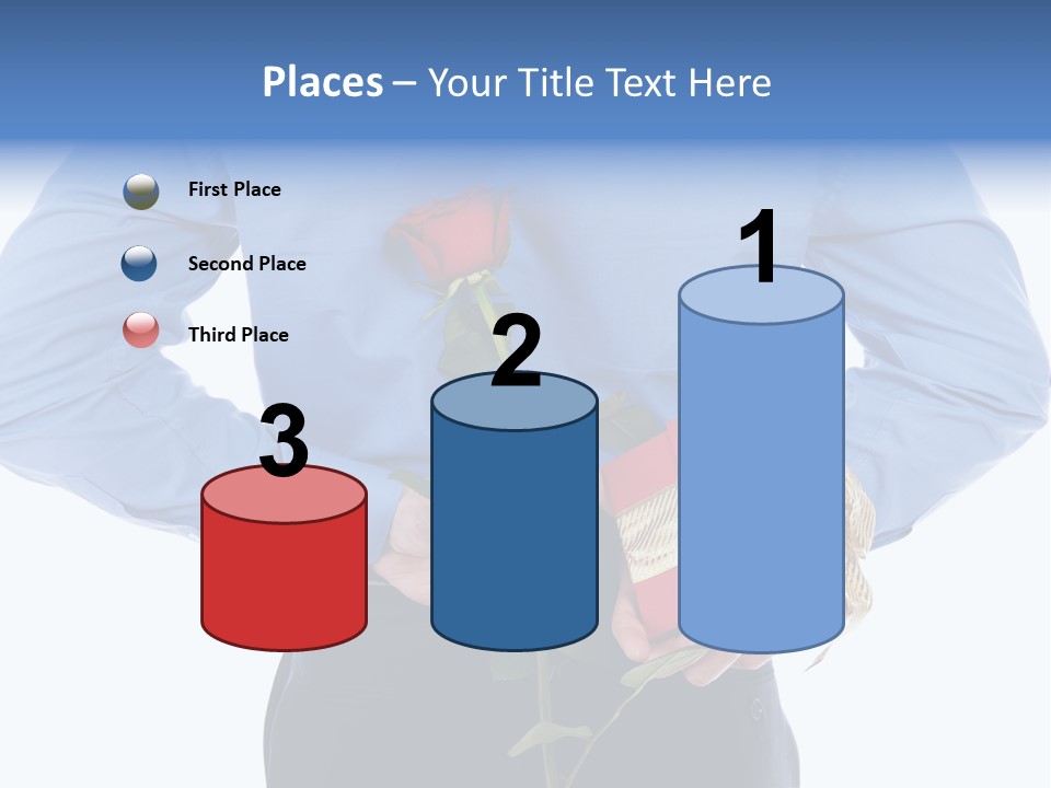 Hand White Giving PowerPoint Template